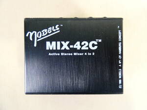 NOBELS MIX-42C 4chアクティブステレオミキサー 音響機器 機材 @送料520円 (12)