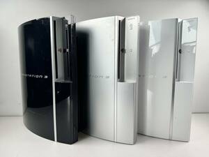 ♪【中古】PlayStation 3 本体 3台 まとめ CECHH00 プレイステーション3 PS3 プレステ3 動作未確認 ジャンク ＠100(1)