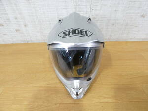 ◇SHOEI ショウエイ HORNET ホーネット フルフェイスヘルメット XLサイズ シルバー 2005年製 ジャンク品＠100