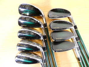 ■KATANA GOLF カタナ アイアン/ウェッジ 9本セット SWORD LX9 SNIPE IRON 5KTG-12 FLEX:SR ＃4～9.P.A.S 現状品＠160