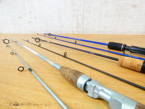 【ジャンク!SHIMANO・Daiwaなど ２ピーススピニングロッド３セット★Exage Xt 2581-2/Procaster-S 562ULFS/バス釣り＠120】