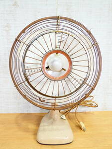 MITSUBISHI 三菱 A.C.ELECTRIC FAN エレクトリックファン 扇風機 昭和 レトロ 卓上扇 3枚羽根 アンティーク ＠120(1)
