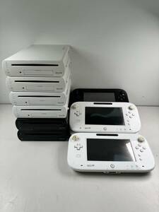 ♪【中古】Nintendo Wii U 本体 6台 ゲームパッド 5台 まとめ 任天堂 ニンテンドー ゲーム機 動作未確認 ジャンク ＠100(1)