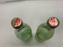 【YF-0235】希少 レトロ ヴィンテージ コカ・コーラ Coca-Cola 1.5リットル 1.5L 1500ml 2本セット まとめ 空瓶 グリーン系 蓋【千円市場】_画像2