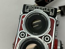 【YI-0940】希少 レッド Rollei ROLLEIFLEX Mini Digi ローライ ミニ デジタルカメラ 1:2.8 f=9mm 通電確認済 現状品【千円市場】_画像2