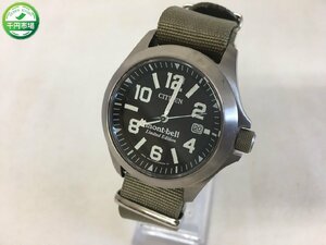 【YI-20039】CITIZEN シチズン mont bell モンベル コラボ 腕時計 エコドライブ E168-S108535 デイト 現状品【千円市場】