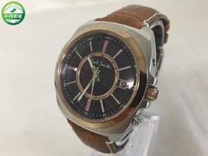 【YI-20014】Paul Smith ポールスミス 電波ソーラー 腕時計 H416-S057884 デイト 現状品【千円市場】