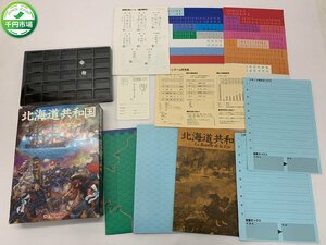 【H3-0597】ユニット未切断 北海道共和国 La Bataille de la Ezo AD TECHNOS ボードゲーム 外箱付 現状品【千円市場】