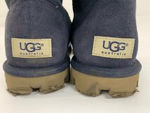 【N2-1128】UGG アグ ムートン ブーツ サイズ US8 JP25cm 靴 シューズ レディース メンズ ネイビー系 現状品【千円市場】_画像8