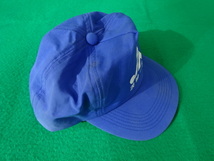 昭和レトロ 農協帽子 JA 茨城中央 農業協同組合 農協 帽子 中古品 フリーサイズ ブルー_画像3