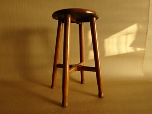  antique stool maru chair wooden chair wooden stool ( search Vintage Cafe interior Showa Retro natural wood old tree circle chair chair 