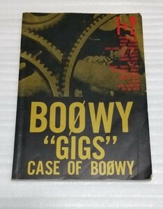 絶版ロック バンド スコア ボウイ ライブ アルバム GIGS CASE OF BOOWY 1+2 LIVE 氷室京介 布袋寅泰シングル等15曲ギターTAB譜付ギグス楽譜