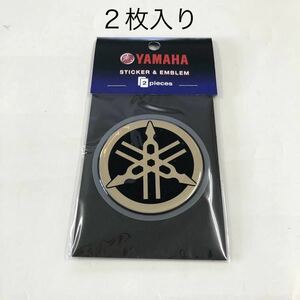 ヤマハ 音叉マーク エンブレム ６０ｍｍ ビトロ ゴールド ２枚入り