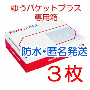 3枚 匿名配送 ゆうパケットプラス専用箱 梱包資材