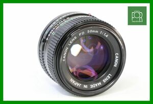 【同梱歓迎】【動作保証・点検済】良品■キヤノン Canon NEW FD 50mm F1.4■HHH312