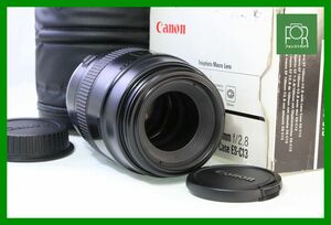 【同梱歓迎】【動作保証・点検済】極上品■キヤノン Canon MACRO EF 100mm F2.8■箱付き■■JJJ407