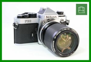 【同梱歓迎】【動作保証・点検済】良品■Nikon FE2 / Nikon Ai-S Nikkor 35-105mm F3.5-4.5■シャッター全速・露出計完動■■7901