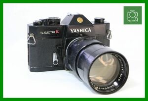 【同梱歓迎】ジャンク■YASHICA TL ELCTRO X+AUTO YASHINON-DX 135mm F2.8 ■8211