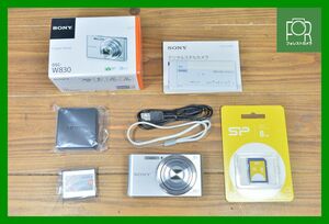 【動作保証・点検済】到着後即使える極上品■SONY CYBER-SHOT DSC-W830■バッテリー・チャージャー・8GB 新品SDカード・元箱付き■RR59