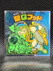 旧ビックリマン　第18 弾・ヘッド　聖Gフッド　チョコ版　ロッテ　中古　当時物　シール　キラ　