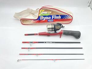 RYOBI　Dyna Fish　SC-505B　リール　ロッド セット　5ピース　10A-R　リョービ　ダイナフィッシュ　釣り竿　レトロ　現状品　