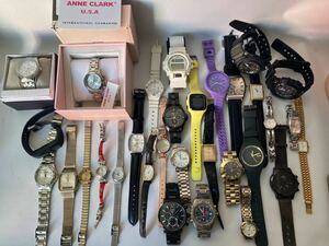 ▽【500円スタート】腕時計 31点まとめ売り CASIO G-SHOCK SEIKO MARC JACOBS ORIENT ALB その他