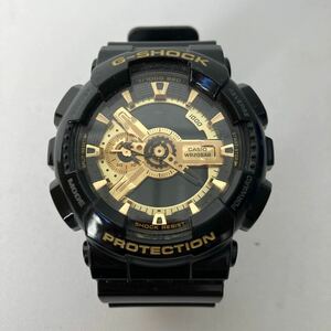 ○【500円スタート】CASIO カシオ G-SHOCK ジーショック ブラック×ゴールドシリーズ GA-110GB-1AJF 腕時計 メンズ アナログ アナデジ 防水