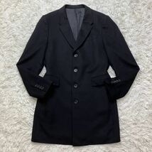 【脅威のカシミヤ100%】ポールスミス Paul Smith チェスターコート カシミヤ100% ドット ボルドー ブラック 黒 M_画像2