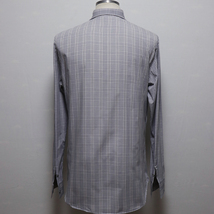 訳ありUSED品 イタリア製 Dior HOMME ディオール オム レギュラーカラードレスシャツ 灰×白 40 _画像7