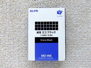 ■ ALPS マイクロドライ インクカセット 紙用エコ ブラック MDC-ECBK ■未使用品