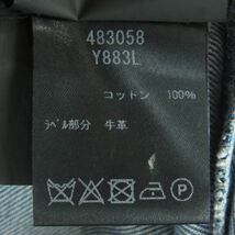 SAINT LAURENT サンローラン 483058 Y883L 国内正規品 バックロゴ刺繍 スキニー デニム パンツ インディゴブルー系 29【中古】_画像7