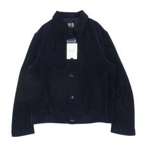 Scye サイ 22AW 1122-63011 COTTON CORDUROY BLOUSON JACKET コットン コーデュロイ ブルゾン ジャケット ネイビー系 40【中古】