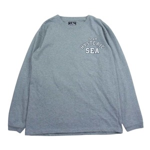HYSTERIC GLAMOUR ヒステリックグラマー × WIND AND SEA ウィンダンシー 3rd LS T SHIRT ロゴ プリント 長袖 Tシャツ S【中古】