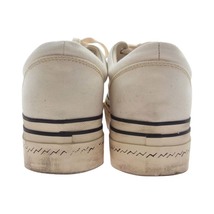 VISVIM ビズビム 0122101001004 LOGAN DECK II G. PATTEN M ユーズド加工 ローガン デッキ スニーカー オフホワイト系 US9【中古】_画像3