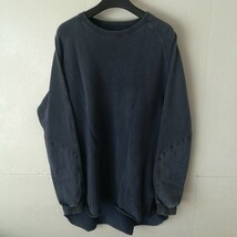 ★一円★GRAMICCI グラミチ TALE CUT SWEAT テールカットスウェット エルボーパッチ メンズL 刺繍ロゴ 古着_画像1