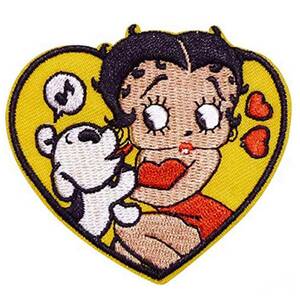 Betty Boop 014 ベティ ブープ ワッペン アイロンワッペン 刺繍ワッペン アメリカ雑貨 新品未開封