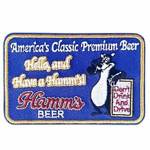 Hamm's Beer アメリカン カンパニー キャラクター ワッペン アイロンワッペン 刺繍 刺繍ワッペン アメリカ雑貨 新品未開封