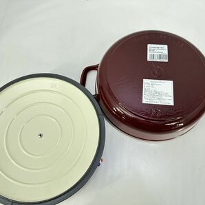 CHASSEUR＜２4ｃｍ＞シャスール サブライム ローキャセロール ボルドー 蒸し炒め、炊飯やオーブン調理もお任せ！（＃017-001の画像4