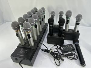 audio-technica オーディオテクニカ JOYSOUNDワイヤレスマイク 充電器 中古品セット ジャンク扱い