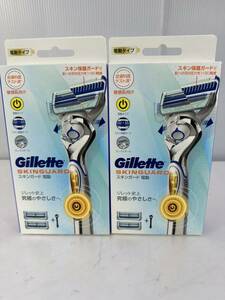 Gillette スキンガード 電動タイプ カミソリ 本体 1コ 替刃 2コ付×2（＃478