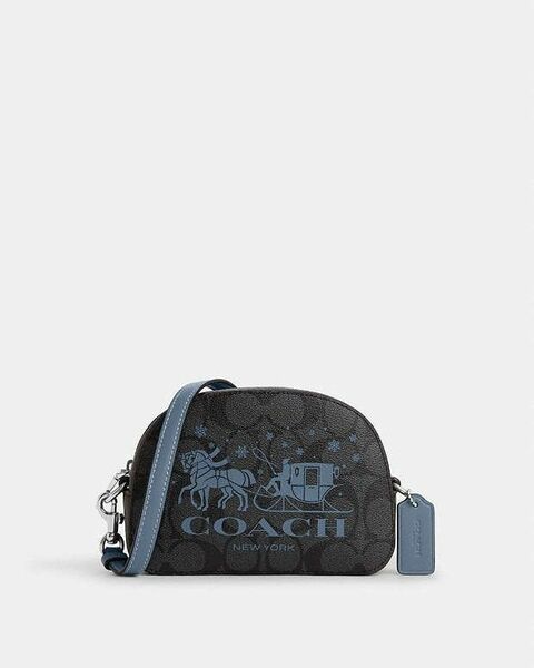 ☆COACH☆ミニ セレナ サッチェル・シグネチャー キャンバス・ホース アンド スレイ☆新品未使用