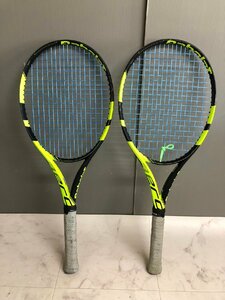 NI010110◆BabolaT バボラ◆PURE AERO ピュアエアロ　テニスラケット 2本セット 現状品 直取歓迎！