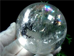 AAA級☆高透明度天然水晶丸玉178B1-244B05Z