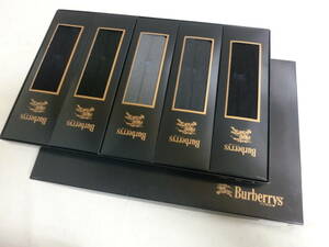 ★未使用★バーバリー Burberrys メンズ ビジネス ソックス 靴下 25サイズ 5足セット 