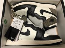 NIKE AIR JORDAN 1 HI OG GS SAIL/DARK MOCHA-BLACK ナイキ エアジョーダン1 ハイ OG GS セイル/ダークモカ-ブラック 575441-105 23cm US4Y_画像3