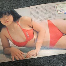 中森明菜①　雑誌切り抜き　当時物　水着　グラビア　稀少　80年代アイドル_画像2