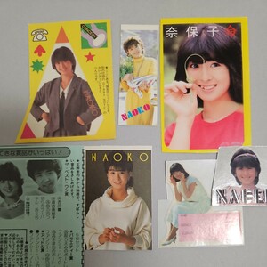 河合奈保子　雑誌付録シール　切り抜き　当時物　80年代アイドル　稀少