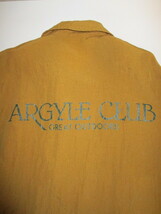 レア ARGYLE CLUB アーガイルクラブ バックロゴ スウィングトップ LL エーボンハウス ブリティッシュ アウトドア_画像3