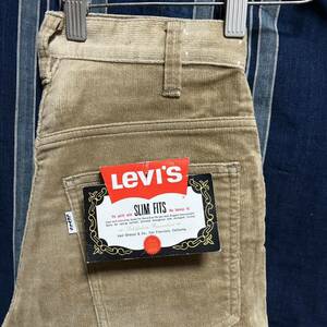 60s 70s levi's 518-2023 slim fits big E pants usa scovill 60年代 70年代 518 ベロア コーデュロイ アメリカ製