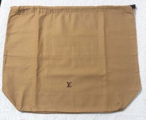 ルイヴィトン「 LOUIS VUITTON 」バッグ保存袋 旧旧型(3281）正規品 付属品 内袋 布袋 巾着袋 (平置き幅62)43×49×16cm マチあり 大きめ